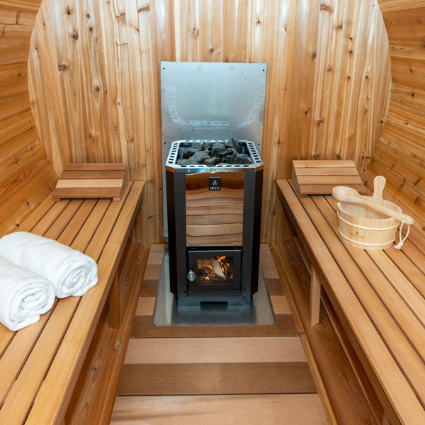 Dundalk Leisurecraft Karhu Wood Burning Sauna Heater With Rocks Sauna Heaters