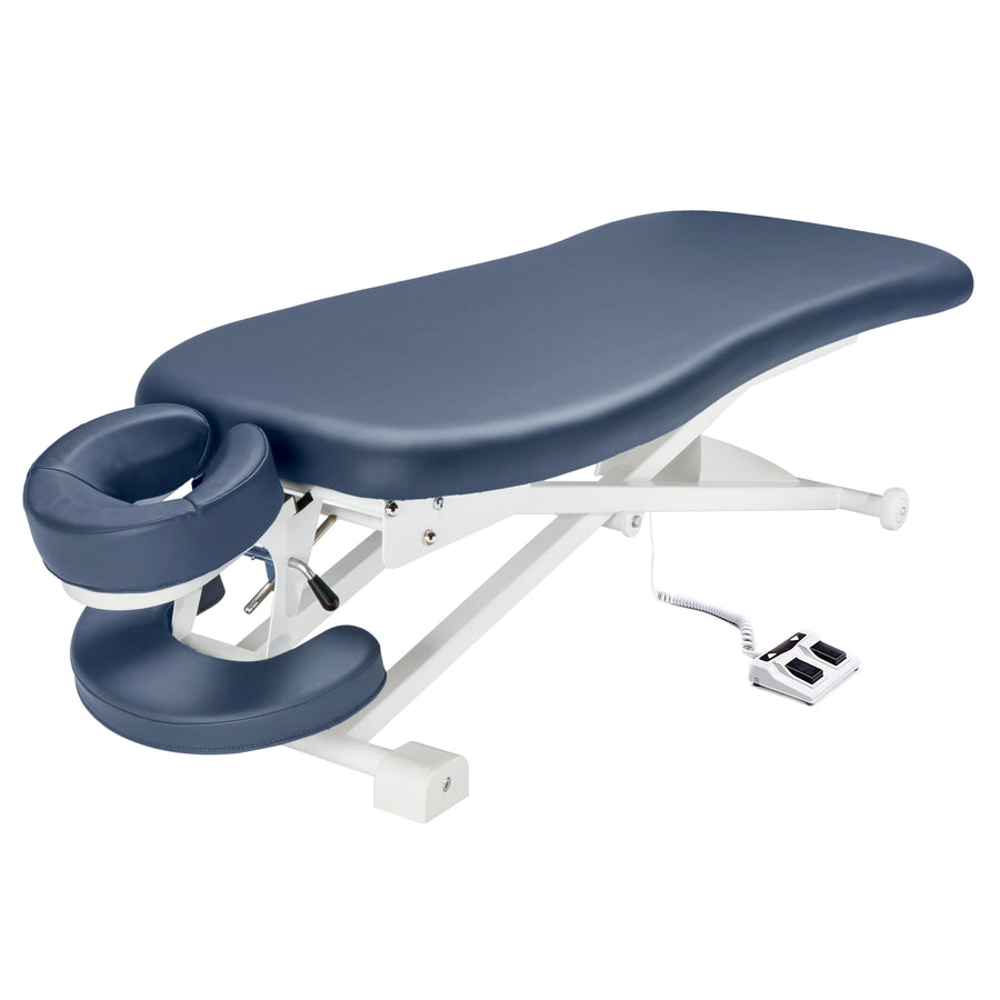 Master Massage® 29” TheraMaster™ Flat Electric Powerlift Table Royal Blue Massage Tables