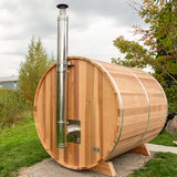 Dundalk Leisurecraft Woodburning Heaters Chimney & Heat Shield Set For Out The Back Wall Sauna Chimney