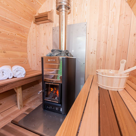 Dundalk Leisurecraft Woodburning Heaters Chimney & Heat Shield Set For Out The TOP Sauna Chimney