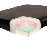Master Massage 31" MONTCLAIR™ Stationary Massage Table Package with Lift Back Action & MEMORY FOAM! (Black Color )