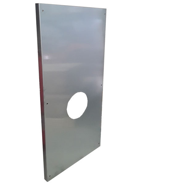 Dundalk Leisurecraft Woodburning Heater Parts 23"x42" Stainless Back Wall Plate with Hole Sauna Heaters