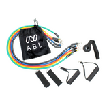 ABL Gym Resistance Band Kit - 11pc Cable Trainers & Resistance Bands