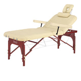 Master Massage 31" SPAMASTER™ Salon Portable Massage Table Package -Lift-Back Action! (Cream Color)