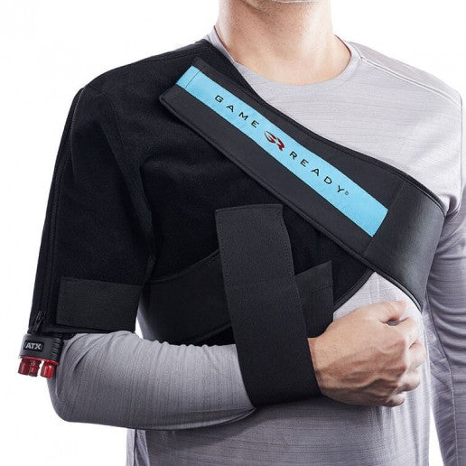 Game Ready Shoulder Wrap With ATX Shoulder Massagers Cold Compression