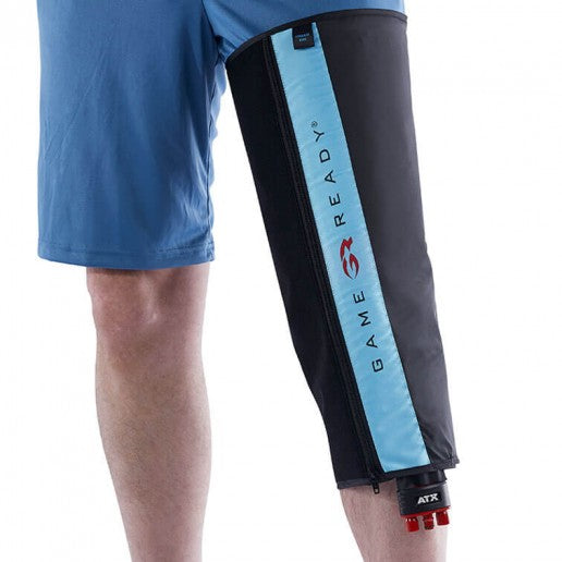 Game Ready Straight Knee Wrap With ATX Leg And Knee Massagers Cold Compression