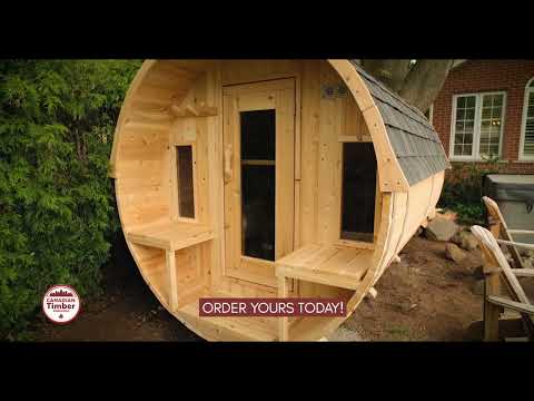 Dundalk Leisurecraft Canadian Timber Tranquility Barrel Sauna