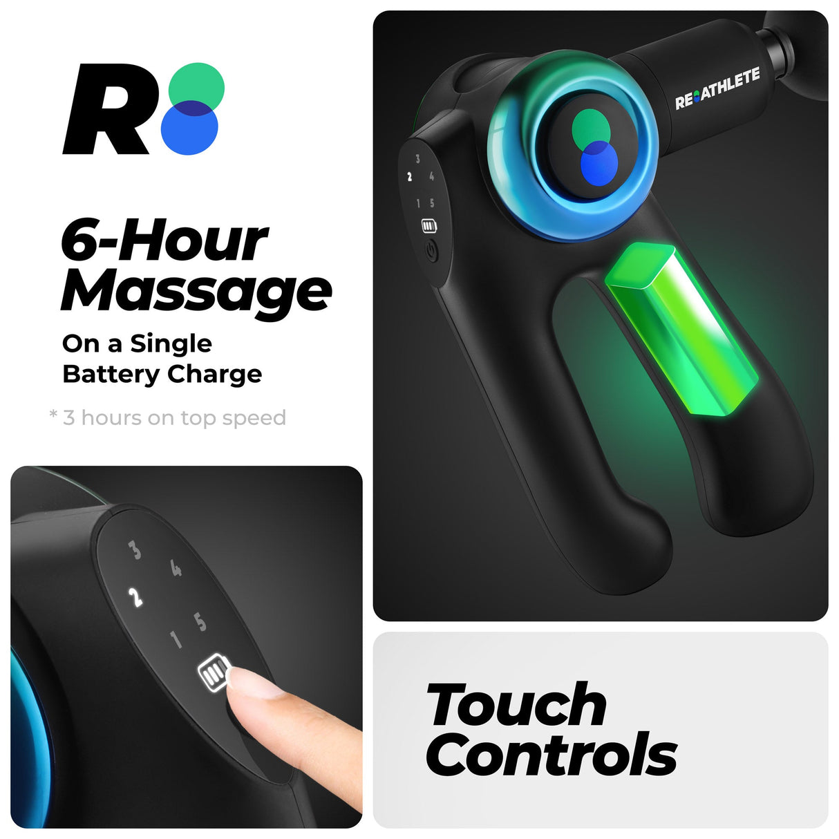 ReAthlete Percussive Therapy Devices Deep4s Massage Gun