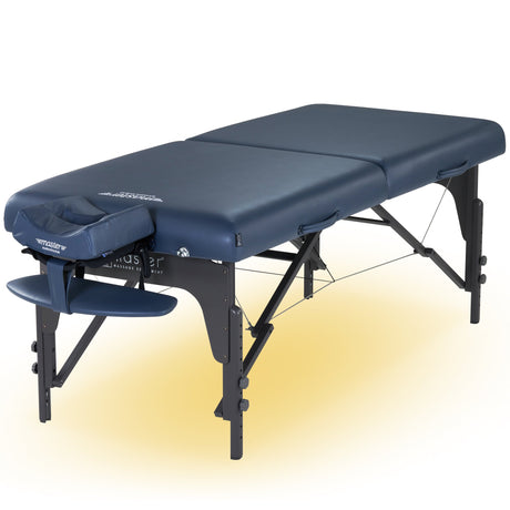 Master Massage 31" Montclair™ Portable Massage Table Package (Black) With Ambient Light System