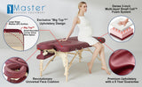Master Massage 30” Eva Pregnancy Portable Massage & Burgundy Color