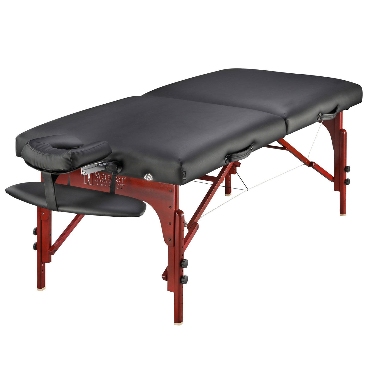 Master Massage 31" Montclair™ Portable Massage Table Package (Black) With Ambient Light System